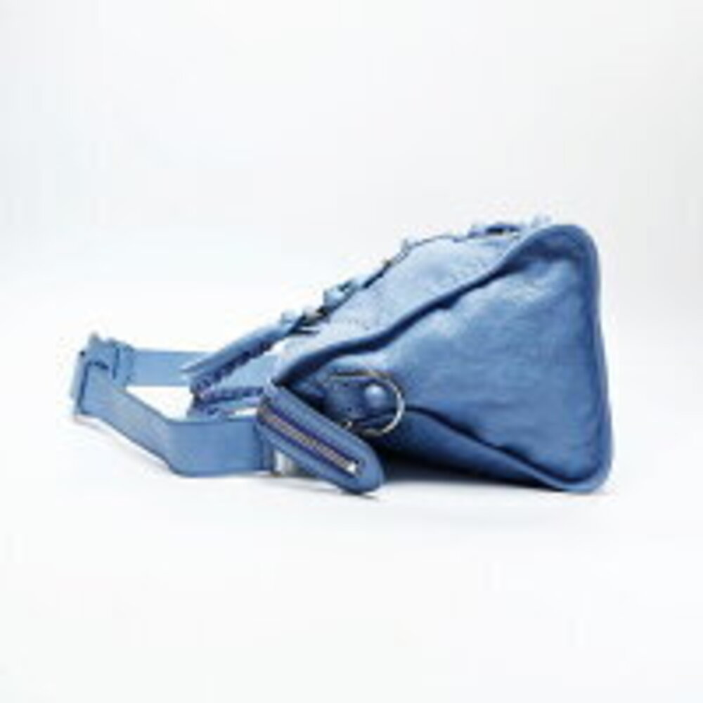 Balenciaga City Leather Handbag Blue - Picture 4 of 13